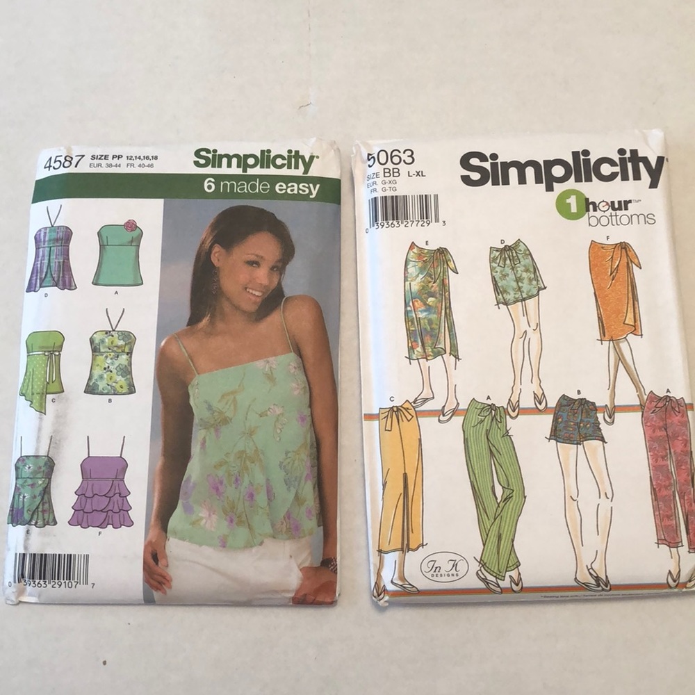 Simplicity Patterns Easy Tops and 1 Hour Bottoms